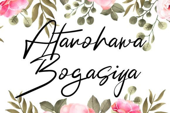 Atanohawa Bogasiya: A Relaxed Script for Editorial Design