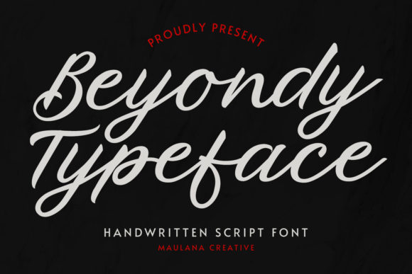 Beyondy Typeface: Elevate Campaign Visuals With Bold Script Energy