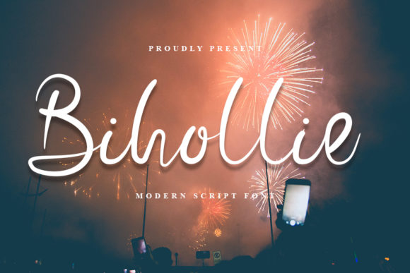 Bihollie: A Romantic Handwritten Typeface for Boutique Branding