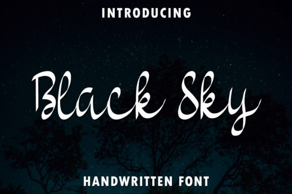 Black Sky Handwritten Font: Elevate Your Brand Identity