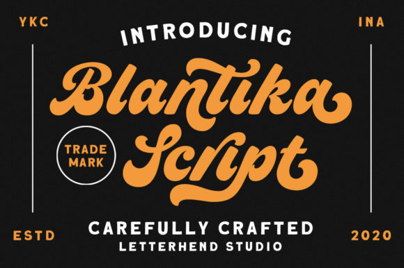 Blantika: A Bold Vintage Script for Memorable Brand Identity