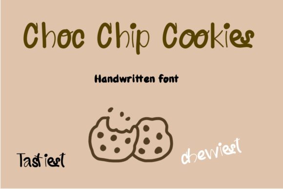 Choc Chip Cookies: A Handwritten Font for Authentic Branding