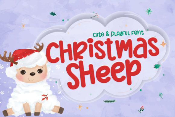 Christmas Sheep: A Creative Font for Festive Brand Identity