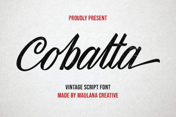 Cobalta Script Font: Vintage Charm for Handmade Brands