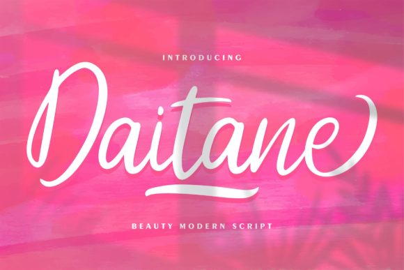 Daitane: A Sweet Handwritten Typeface for Editorial Design