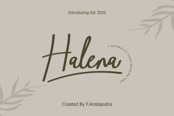 Halena: The Minimalist Handwritten Typeface for Boutique Branding
