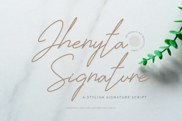 Jhenyta Signature: Elevate Campaign Visuals with Elegant Handwritten Typography