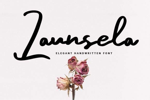 Launsela: A Handwritten Typeface for Elegant Editorial Design