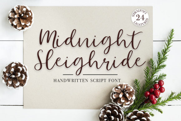 Midnight Sleighride: A Script Font for Modern Campaign Design
