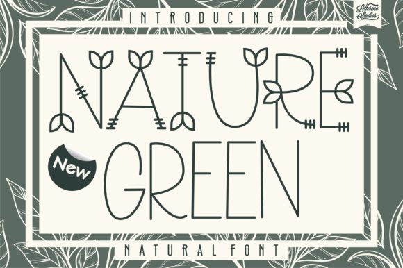 Nature Green: A Handwritten Typeface for Crafters and Sellers