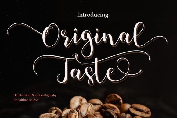 Original Taste: Elevate Brand Identity with Elegant Handwritten Typography