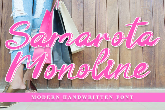 Samarota Monoline: The Delicate Typeface for Polished Brand Identity