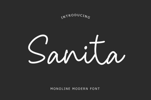 Sanita Typeface: Elevating Campaign Visuals with Casual Script Style