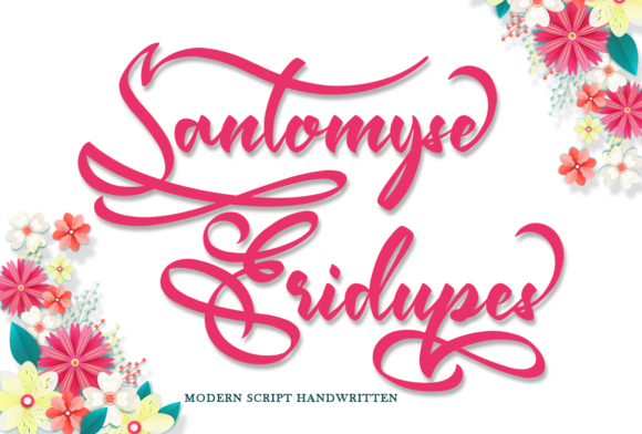 Santomyse Eridupes: The Elegant Handwritten Font for Crafters and Sellers