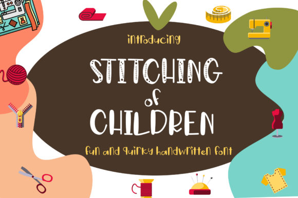 Stitching of Children: The Handwritten Font for Scroll-Stopping Social Media Graphics