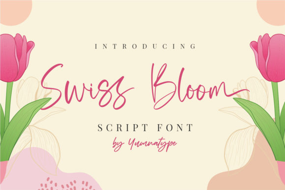 Swiss Bloom: The Handwritten Typeface for Editorial Elegance