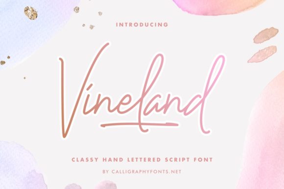 Vineland: The Elegant Handwritten Typeface for Handmade Brands