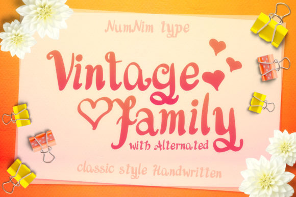 Vintage Family: A Script Font for Authentic Brand Storytelling